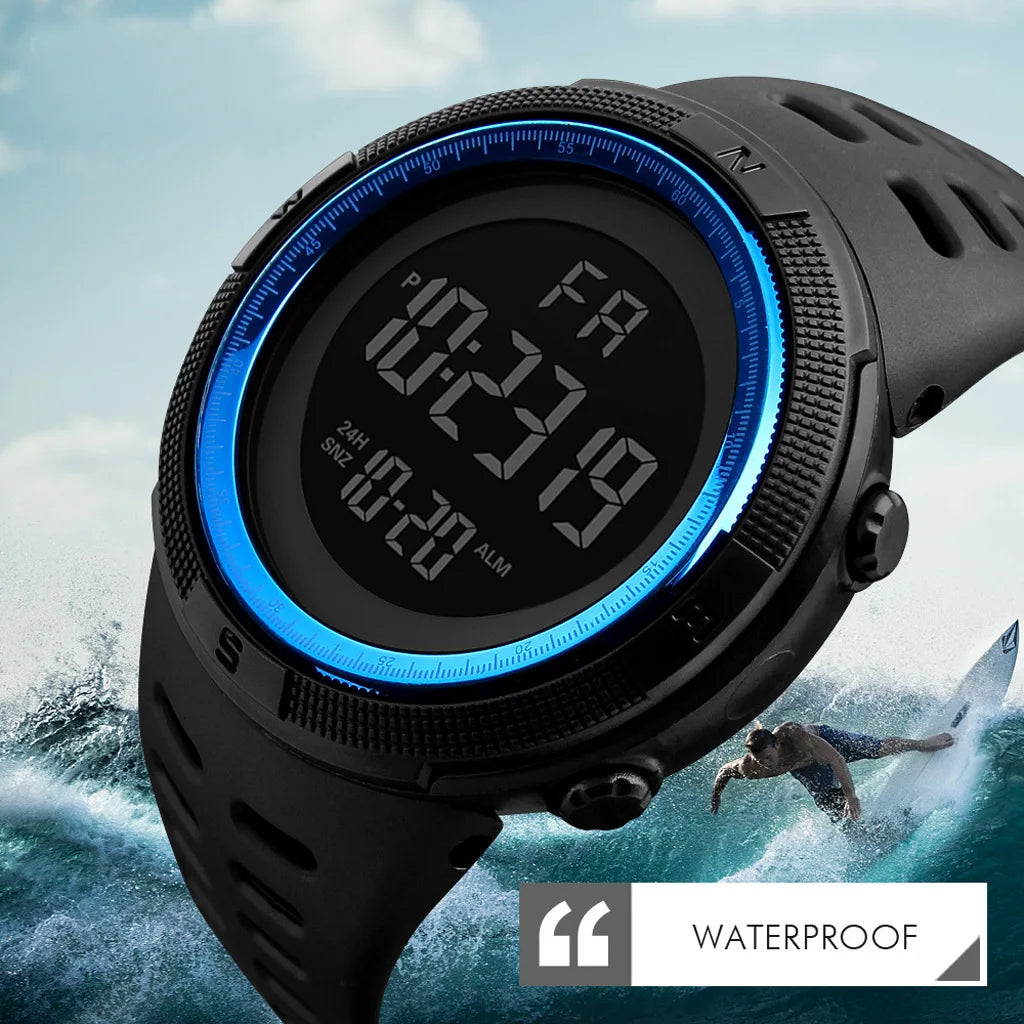 Military Sports Watches Luminous Multifunction LED Digital Wristwatch for men