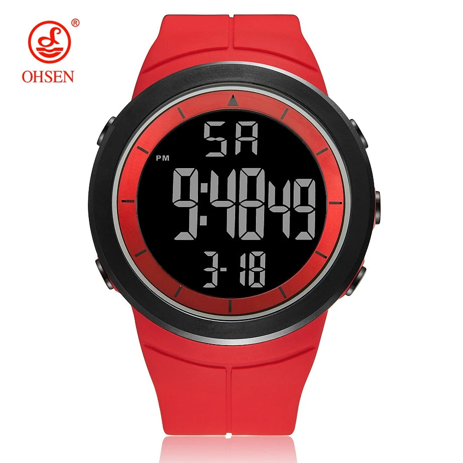 Digital Watches for Men Diving Tactical Wristwatch Big Dial Waterproof