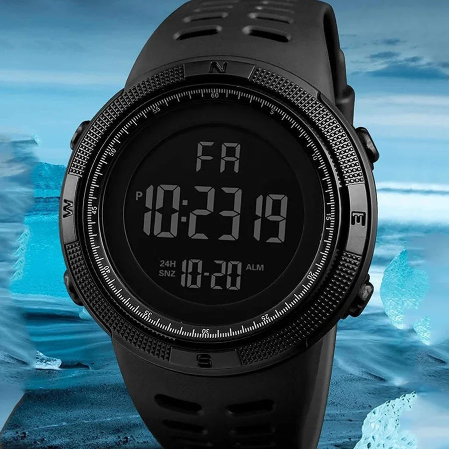 Military Sports Watches Luminous Multifunction LED Digital Wristwatch for men