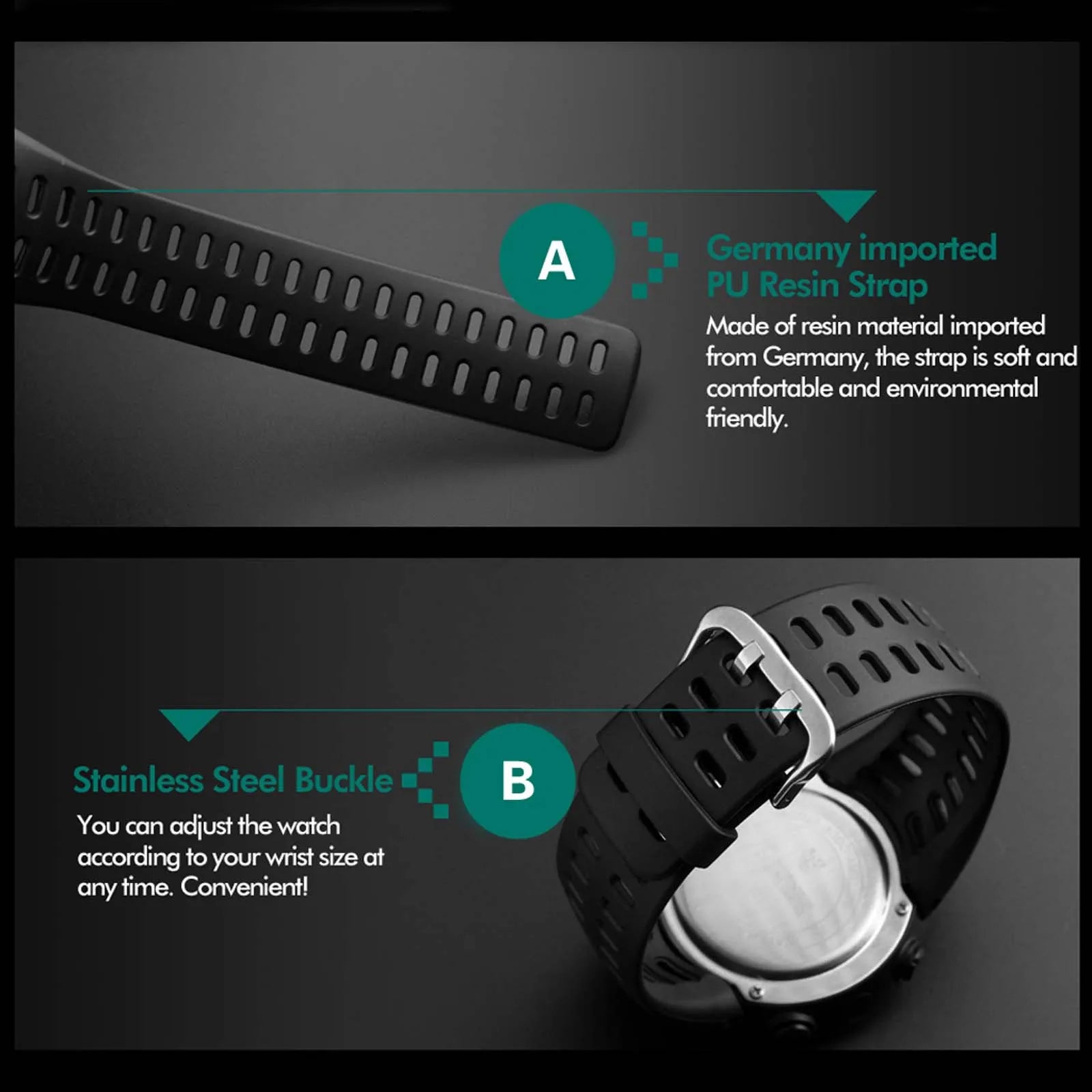 Military Sports Watches Luminous Multifunction LED Digital Wristwatch for men